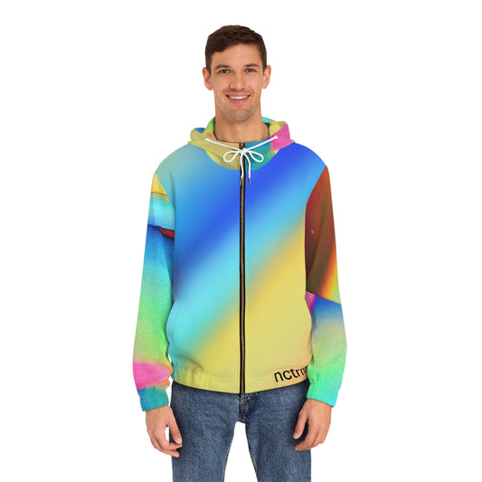 FLUX EP Unisex Full-Zip Hoodie (AOP)